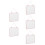 5Pièces Tableau Effaçable Murale Rose Avec Surface Magnétique Portable 4