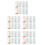 5Ensembles Clips Remplacement Boucleurs Acier 304 U-Forme Colorés 3