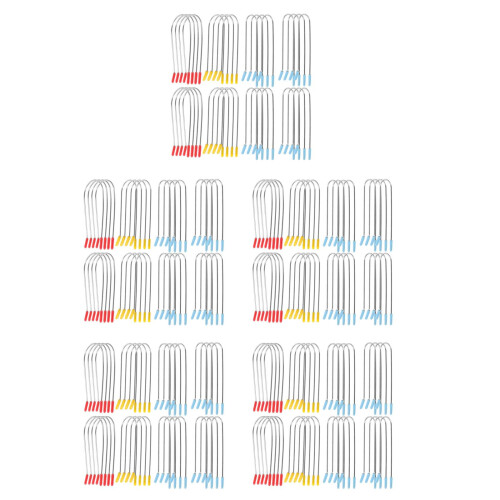 5Ensembles Clips Remplacement Boucleurs Acier 304 U-Forme Colorés 2