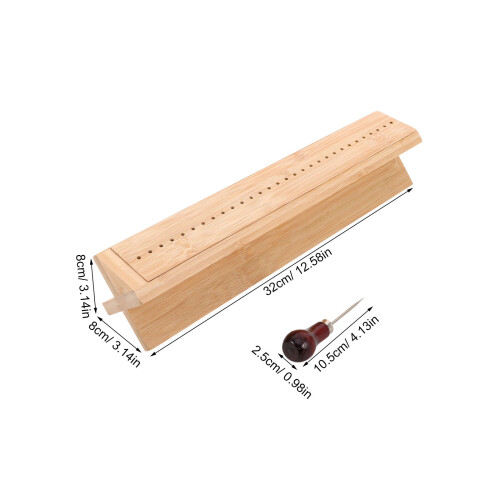 1Ensemble Support De Bambou Durable Avec Outil De Perforation 1