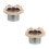 2Pièces Alimentation Perroquet Acier Bois Pour Petits Oiseaux 3