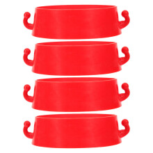 8Pièces Anneaux Connecteurs Rouge Pour Cônes De Parking Chantier