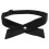 3Pcs Comfortable Polyester Silk Navy Blue Bow Ties for School Uniform 2
