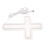 White Acrylic Neon Cross Light Waterproof Religious Wall Art 1