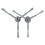 8PCS Side Brushes Replacement Part Robot Vacuum Cleaner Accessories for  Clean L50/L60 Sweeper 2