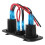 4Pièces Prise Allume-Cigare USB Double Voltage 12-24V Noir ABS 3