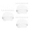 24Pièces Casquettes Blanches Enfants Coton, Simples Pour DIY 4