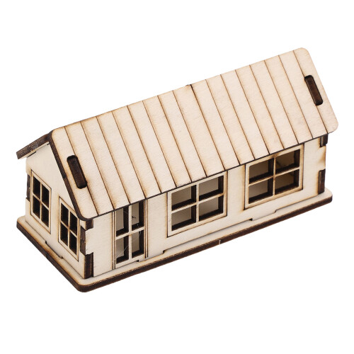 2Pièces Maison Bois Kit Éducatif Puzzle Pour Loisirs 1
