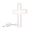 White Acrylic Neon Cross Light Waterproof Religious Wall Art 8