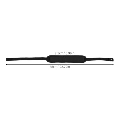 2Pièces Sangles Poignet Stables Nylon Noir Pour Bâtons De Randonnée 2