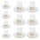 50Pcs Locking Earring Backs Golden Silicone Stud Backings for Women 2