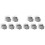 10Pcs Multipurpose Grey Mop Holder Bathroom Storage Rack Broom Clip 2