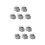 10Pcs Multipurpose Grey Mop Holder Bathroom Storage Rack Broom Clip 7