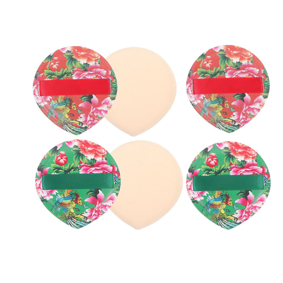 Supvox 24Pcs Durable Floral Foundation Soft Makeup Powder Applicators