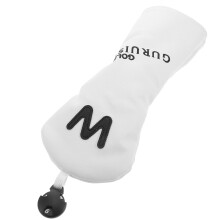 3Pcs White PU Golf Head Covers Protectors for Sports Use