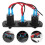 4Pièces Prise Allume-Cigare USB Double Voltage 12-24V Noir ABS 10