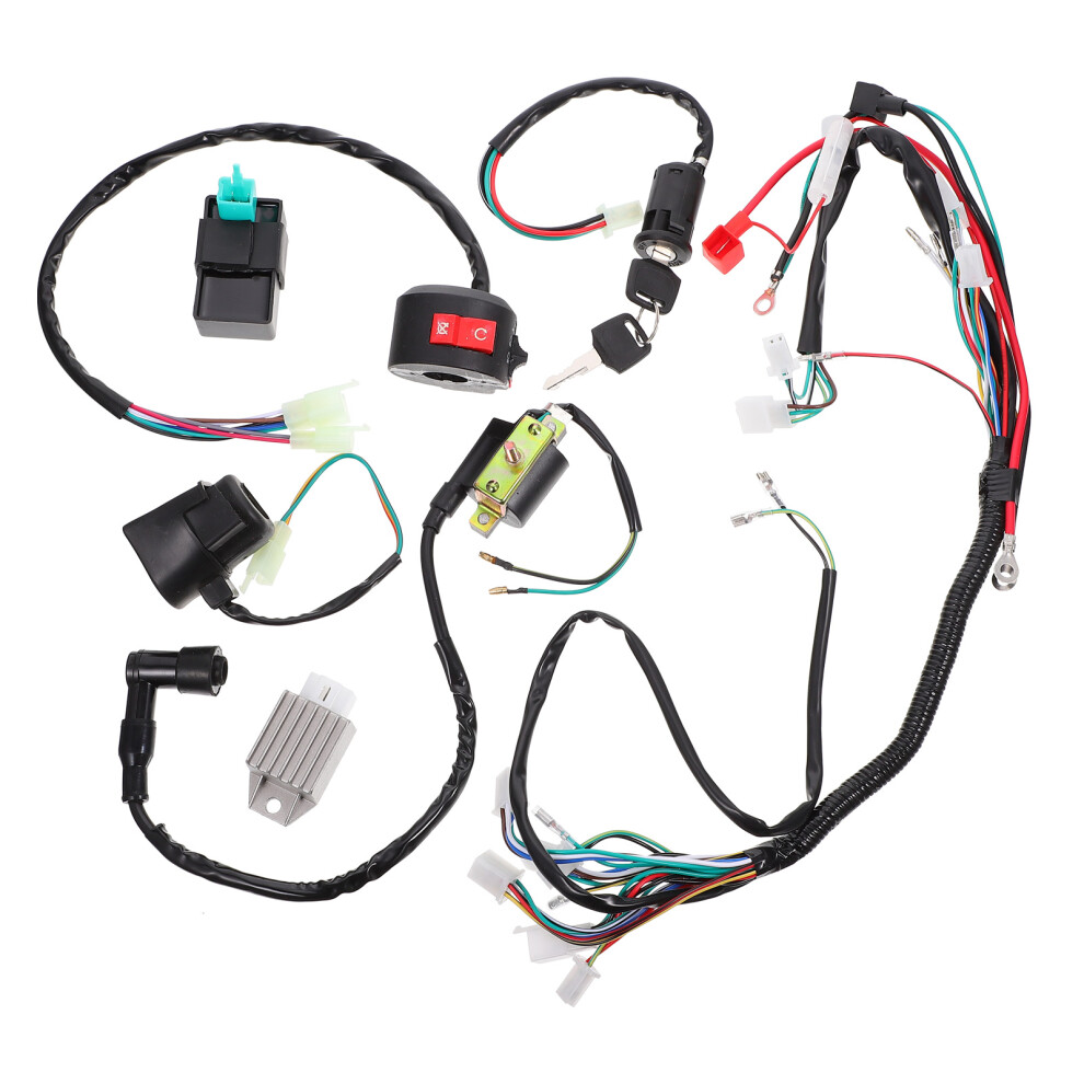 2Sets Atv Wiring Harness Set Assorted Color Durable Coil Kit For Atv 3633563857162
