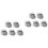 10Pcs Multipurpose Grey Mop Holder Bathroom Storage Rack Broom Clip 4