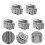 10Pcs Multipurpose Grey Mop Holder Bathroom Storage Rack Broom Clip 9