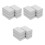 18Pcs Portable ABS Hidden Money Container Light Grey Security Safe Box 4