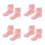 4Pièces Bébé Coton Rose Mesh Confortable 3