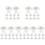 50Pcs Locking Earring Backs Golden Silicone Stud Backings for Women 4