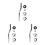 3Ensembles Kit Joint Urinoir Robuste Silicone Argent Pour Maison 6