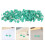 400Pcs Green Plastic Cap Nails Flat Head Roofing Nails for House Wrap 8