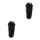 2Pcs Black Aluminum Drumstick Clamp Bag Compact Portable Storage Case 5