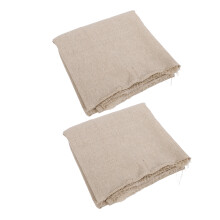 6Pcs Wear-Resistant Khaki Linen Fabric for Pottery Texture DIY Use