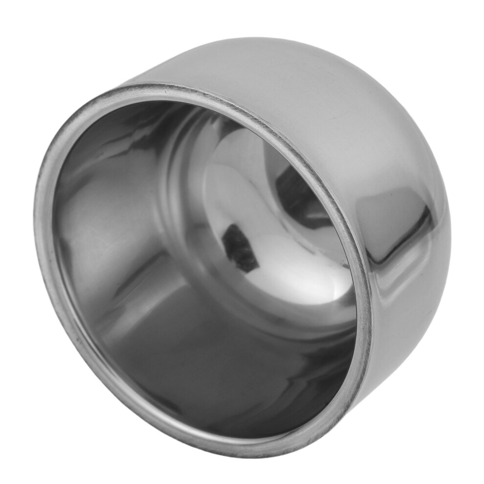 Inoomp Silver 4Pcs Stainless Steel Shaving Soap Dishes Durable For Travel