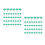 400Pcs Green Plastic Cap Nails Flat Head Roofing Nails for House Wrap 7