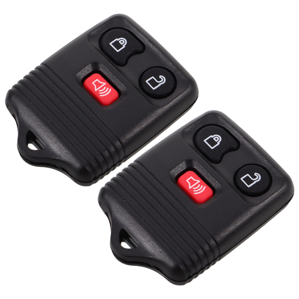 8Pcs Lightweight Plastic 3 Button Car Key Fob Replacement Remote 3633800249392