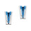 2Pcs Blue Fabric Tape Maker Set Bias Binding Tool for Sewing Projects 5