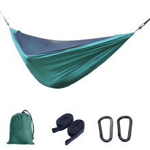 Hamaca con Mosquitera Elástica de Apertura Rápida Automática, Hamaca de Malla Antimosquitos para Acampar Al Aire Libre, Color Verde Oscuro