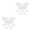 12Pièces Accessoires Bébé T-Shirt Ours Simple 7