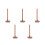 5Pcs Bamboo Yarn Holder Stand Smooth Rotatable Knitting Supply 5