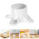 16Pièces Finitions PVC Blanches Pour Pieds De Table, Capuchons Solides 9