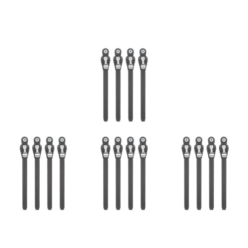 16Pcs Professional Black PVC Roller Skate Strap Replacement for Shoes 2