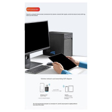 Drive Free Wireless Network Card Wifi-Mottagare 5G Dual Frequency Network Wireless USB Network Card 900mbps Sändare