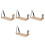 4Pièces Accessoires Repose-Bras Ajustables Beige Pour Salon De Massage 4