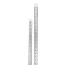 4Pcs Portable Stainless Steel Rulers Dual Side Scale for Woodworking