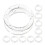20Pcs White Silicone Thumb Inserts for Barber Scissors Grip 3