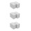 18Pcs Portable ABS Hidden Money Container Light Grey Security Safe Box 8