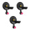3Pcs Universal Black Hair Dryer Storage Rack Suction Cup Wall Mount 6