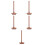 5Pcs Bamboo Yarn Holder Stand Smooth Rotatable Knitting Supply 4