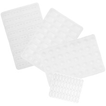 16Pcs White Silicone Brick Mold Set for DIY Miniature House Crafting