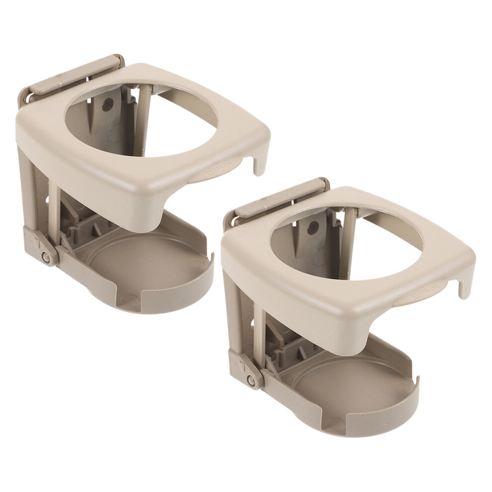 4Pcs Abs Universal Foldable Car Cup Holder Drink Holder For Mugs Beige 3633563857537