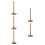 5Pcs Bamboo Yarn Holder Stand Smooth Rotatable Knitting Supply 3