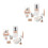 2Ensembles Miniature Salle De Bain Décoration Assortie 7